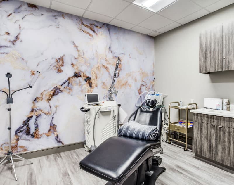 location photo - interior, modern treatment room