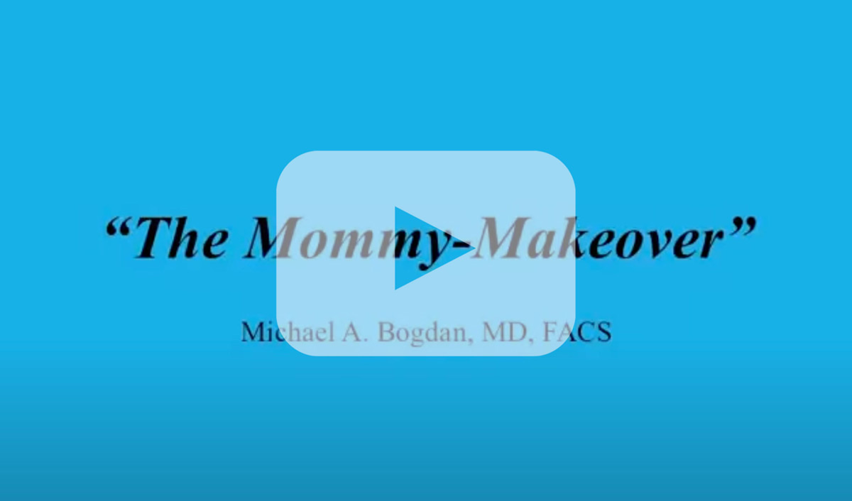 Screenshot of 2301 Plastic Surgery "Explore Mommy Makeover" video.