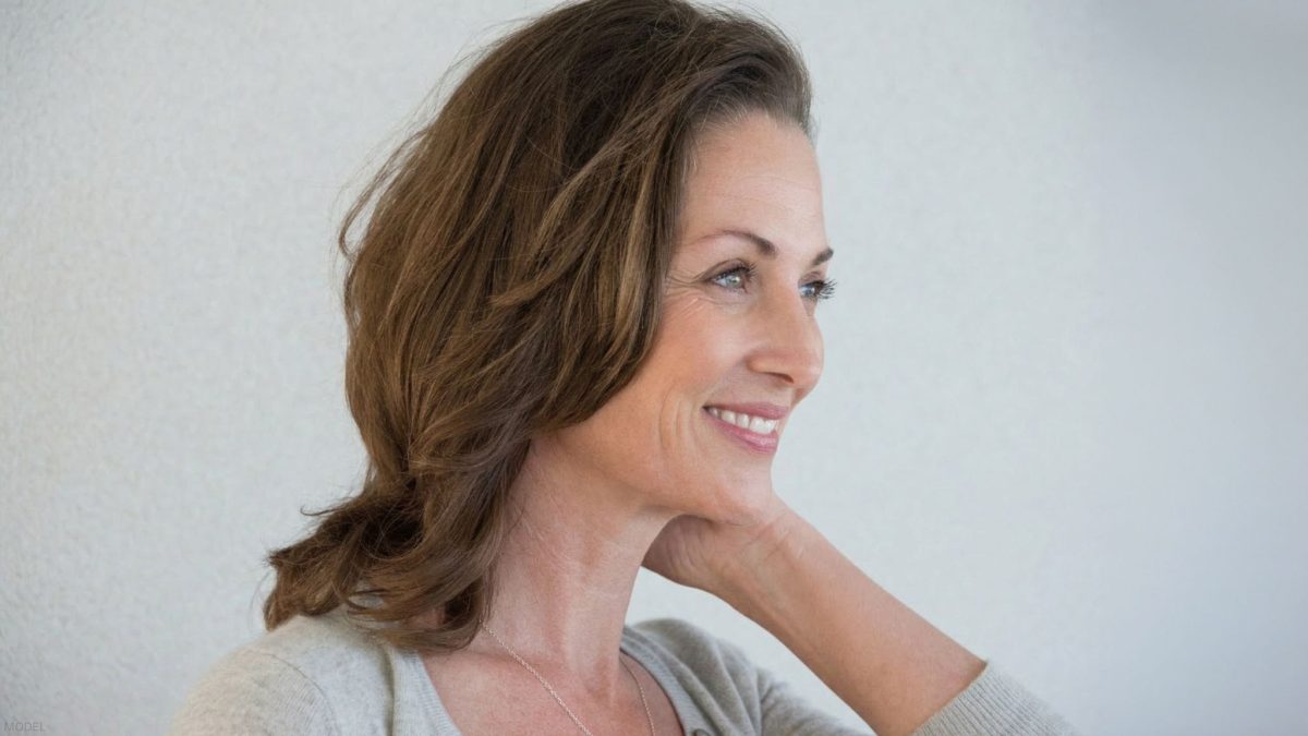 Mature woman post facelift (model)